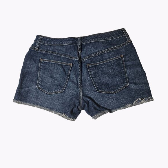 Universal Thread High Rise Shortie Jean Shorts Womens Size 6 Button Fly Denim - Picture 2 of 7